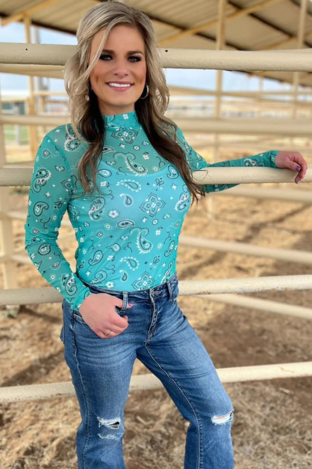 Turquoise Bandana Babe